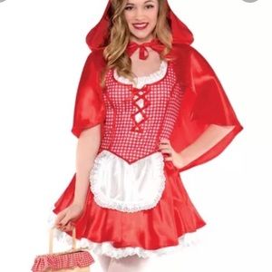 NWT Red Riding Hood Costume/Cosplay Red&White Sz:M